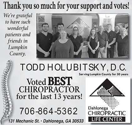 Chiropractor Dahlonega GA Todd Holubitsky Best Chiropractor 33 Years